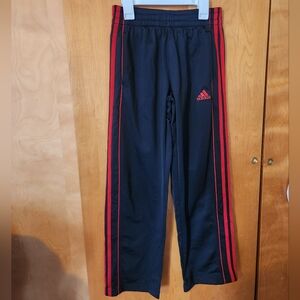 Adidas Kids Navy Joggers with Red Accents Size 10/12